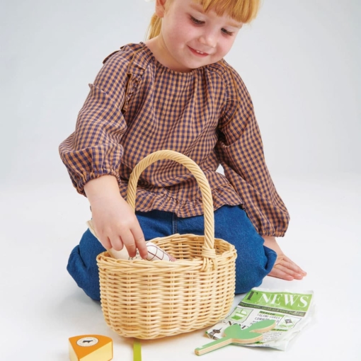 Tender Leaf Wicker Shopping Basket Set - Image 3