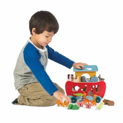 TenderLeaf Wooden Noah's Ark Shape Sorter - Image 2