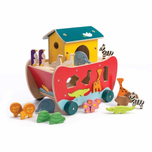 TenderLeaf Wooden Noah's Ark Shape Sorter
